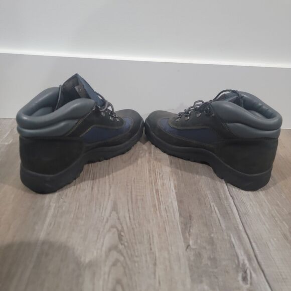 Timberland Boys Field Boot Blue Kids Size 4.5 Lace Up Work Boots - Picture 7 of 8